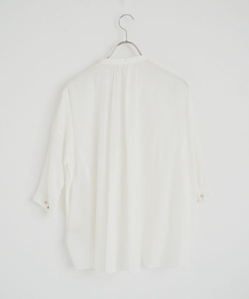 suzuki takayuki スズキタカユキ khadi shirtⅠ [T001-14-1/off white] カディシャツ