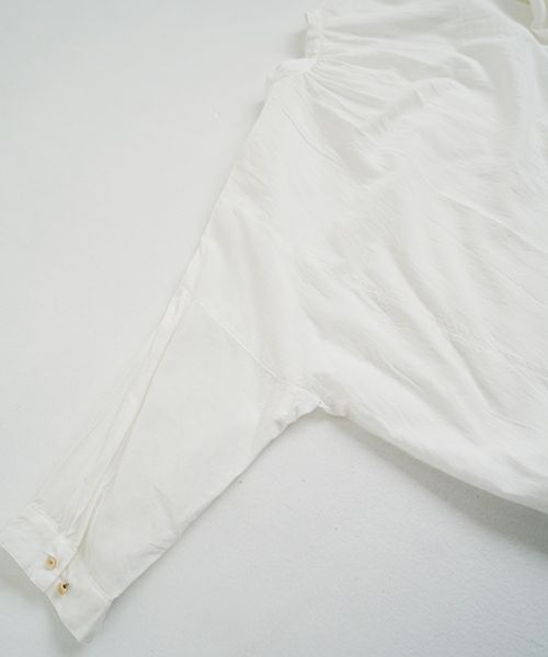 suzuki takayuki スズキタカユキ khadi shirtⅠ [T001-14-1/off white] カディシャツ