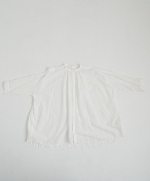 suzuki takayuki スズキタカユキ khadi shirtⅠ [T001-14-1/off white] カディシャツ