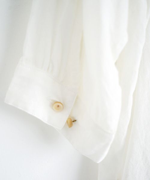 suzuki takayuki スズキタカユキ khadi shirtⅠ [T001-14-1/off white] カディシャツ