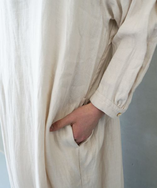 suzuki takayuki スズキタカユキ peasant dress I [A251-22/ivory]