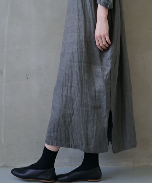 suzuki takayuki スズキタカユキ peasant dress I [A251-22/moss grey]