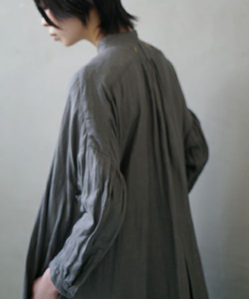 suzuki takayuki スズキタカユキ peasant dress I [A251-22/moss grey]