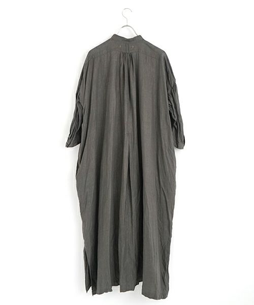 suzuki takayuki スズキタカユキ peasant dress I [A251-22/moss grey]