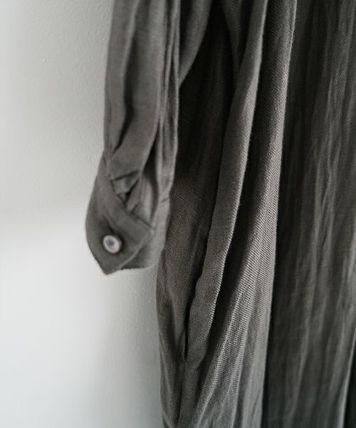 suzuki takayuki スズキタカユキ peasant dress I [A251-22/moss grey]
