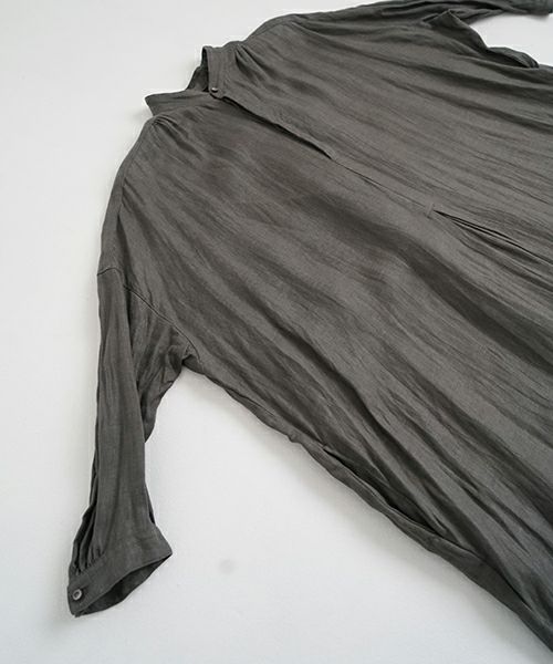 suzuki takayuki スズキタカユキ peasant dress I [A251-22/moss grey]