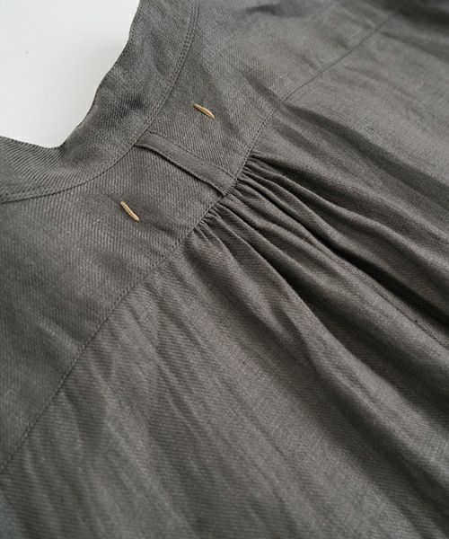 suzuki takayuki スズキタカユキ peasant dress I [A251-22/moss grey]