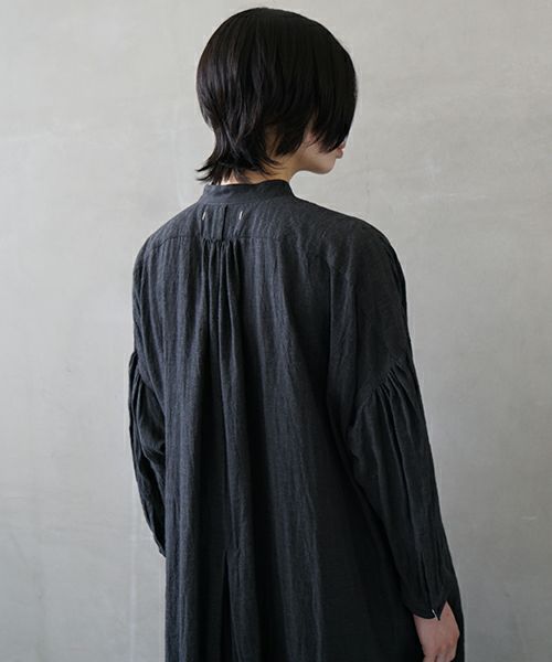 suzuki takayuki スズキタカユキ peasant dress Ⅱ [A251-23/ebony black]
