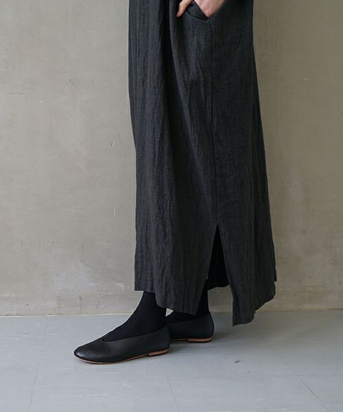 suzuki takayuki スズキタカユキ peasant dress Ⅱ [A251-23/ebony black]