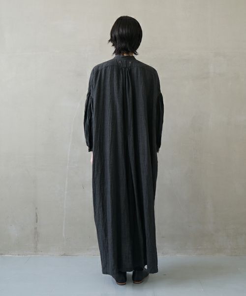 suzuki takayuki スズキタカユキ peasant dress Ⅱ [A251-23/ebony black]