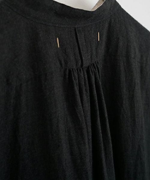 suzuki takayuki スズキタカユキ peasant dress Ⅱ [A251-23/ebony black]