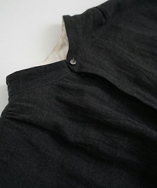suzuki takayuki スズキタカユキ peasant dress Ⅱ [A251-23/ebony black]