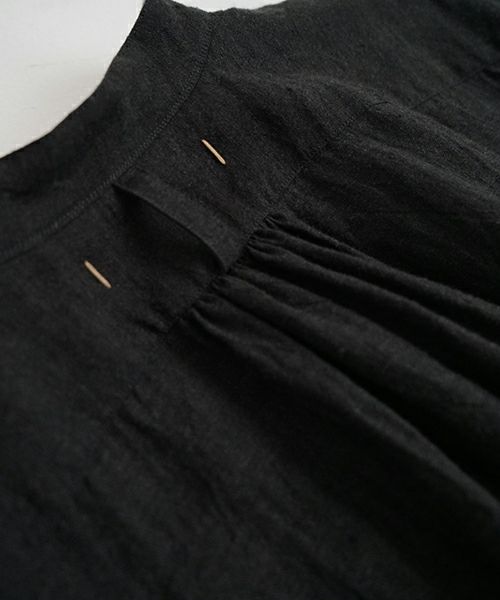 suzuki takayuki スズキタカユキ peasant dress Ⅱ [A251-23/ebony black]