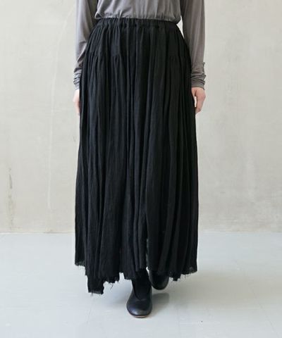 suzuki takayuki スズキタカユキ long skirt [A251-27/black]