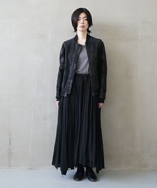 suzuki takayuki スズキタカユキ long skirt [A251-27/black]