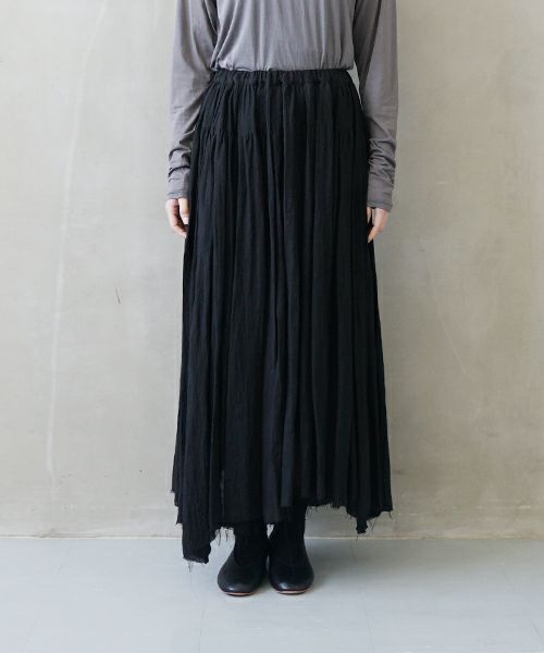 suzuki takayuki スズキタカユキ long skirt [A251-27/black]