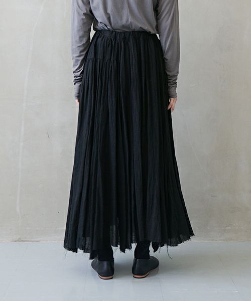 suzuki takayuki スズキタカユキ long skirt [A251-27/black]