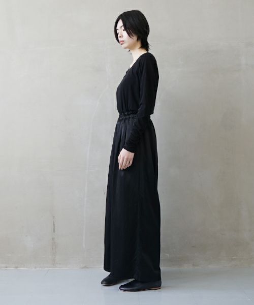 suzuki takayuki スズキタカユキ garthered pantsⅠ[T001-17/black]