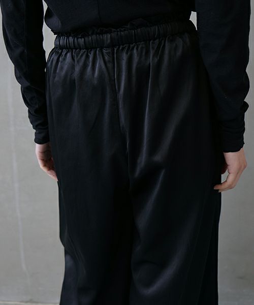 suzuki takayuki スズキタカユキ garthered pantsⅠ[T001-17/black]