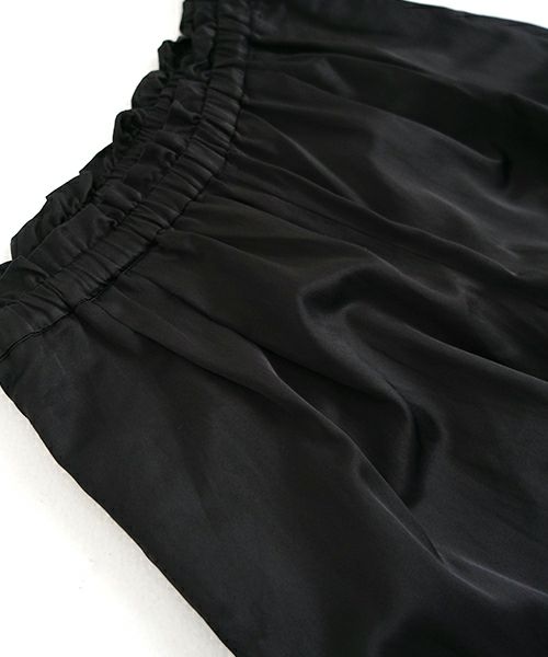 suzuki takayuki スズキタカユキ garthered pantsⅠ[T001-17/black]