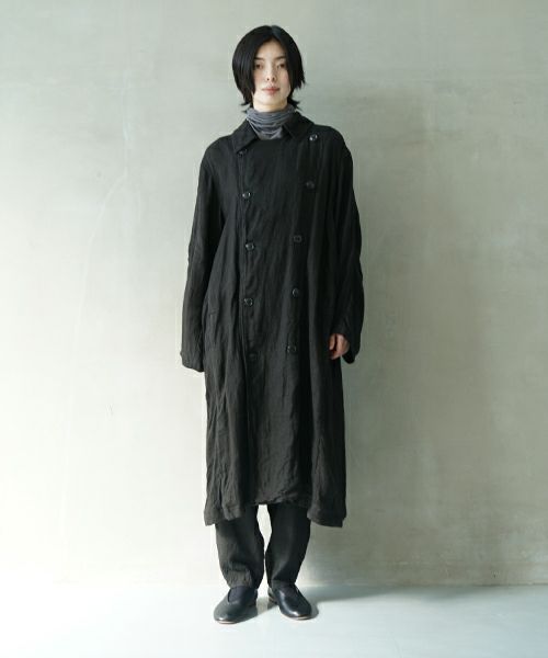 suzuki takayuki スズキタカユキ over coat[A252-09/lampblack]