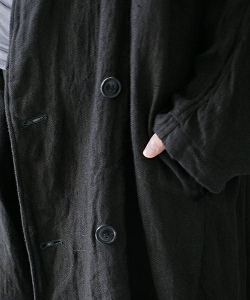 suzuki takayuki スズキタカユキ over coat[A252-09/lampblack]