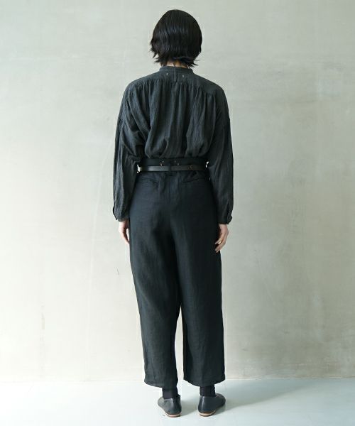 suzuki takayuki スズキタカユキ wide legged pantsⅠ[A252-11/black]