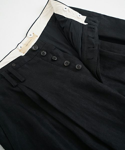 suzuki takayuki スズキタカユキ wide legged pantsⅠ[A252-11/black]