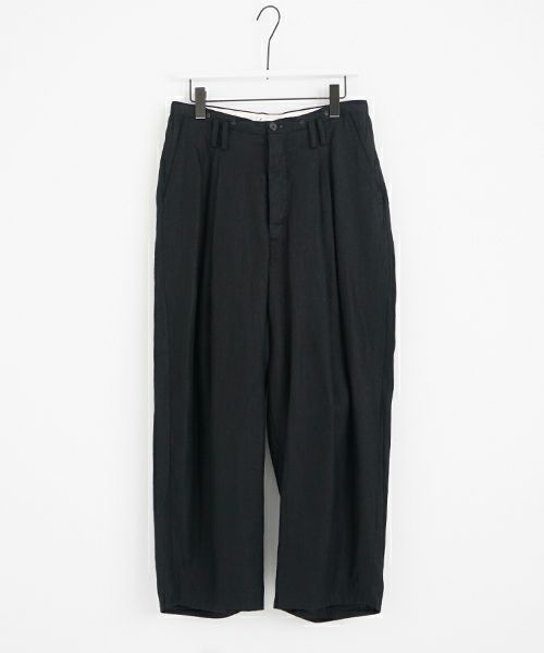 suzuki takayuki スズキタカユキ wide legged pantsⅠ[A252-11/black]