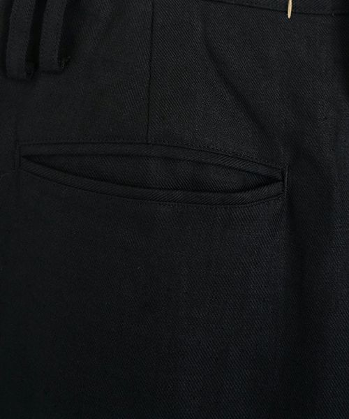 suzuki takayuki スズキタカユキ wide legged pantsⅠ[A252-11/black]