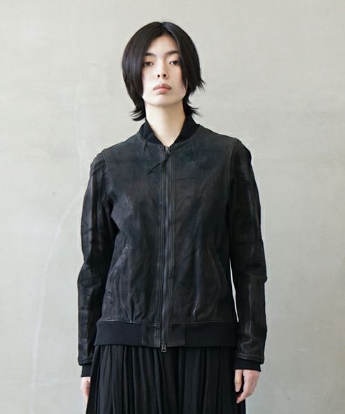 suzuki takayuki スズキタカユキ leather blouson[T002-07/black]