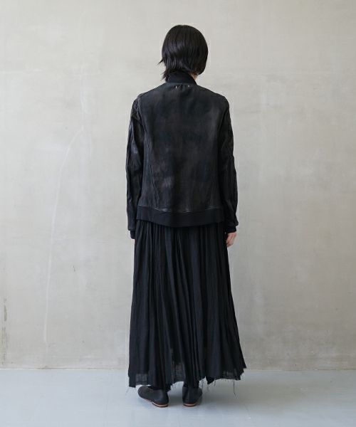 suzuki takayuki スズキタカユキ leather blouson[T002-07/black]