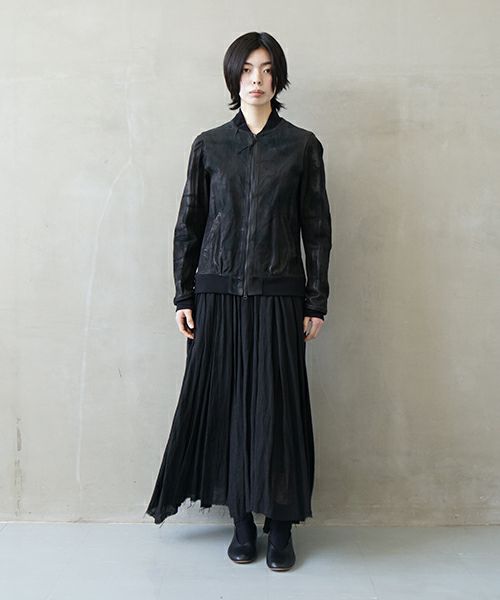 suzuki takayuki スズキタカユキ leather blouson[T002-07/black]