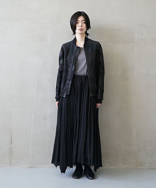 suzuki takayuki スズキタカユキ leather blouson[T002-07/black]