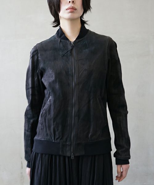 suzuki takayuki スズキタカユキ leather blouson[T002-07/black]