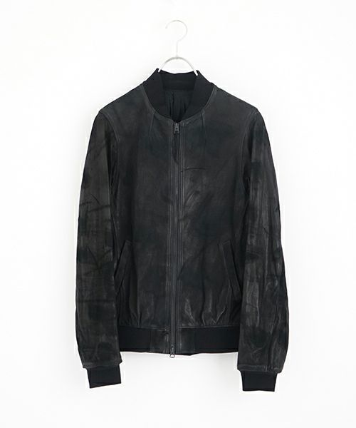 suzuki takayuki スズキタカユキ leather blouson[T002-07/black]