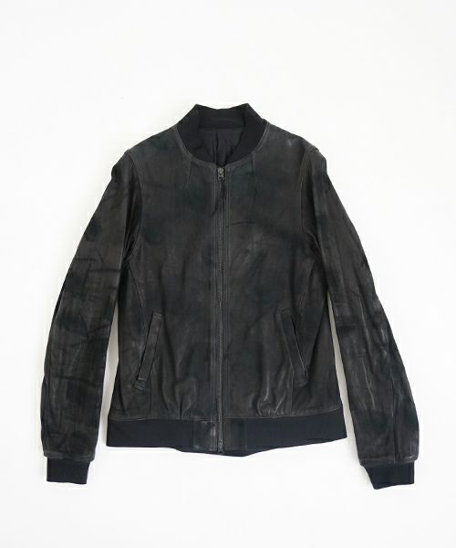 suzuki takayuki スズキタカユキ leather blouson[T002-07/black]
