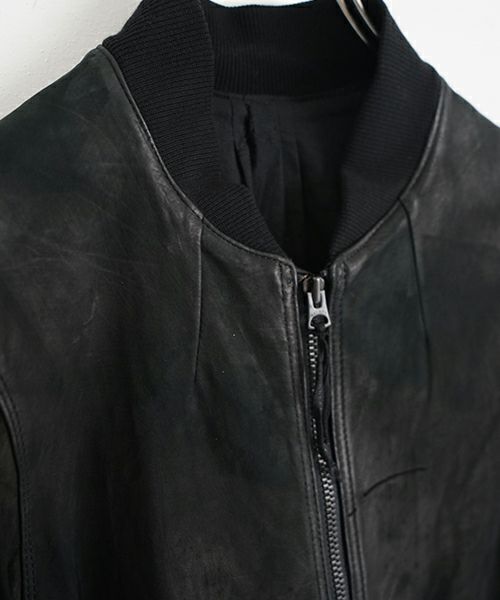 suzuki takayuki スズキタカユキ leather blouson[T002-07/black]