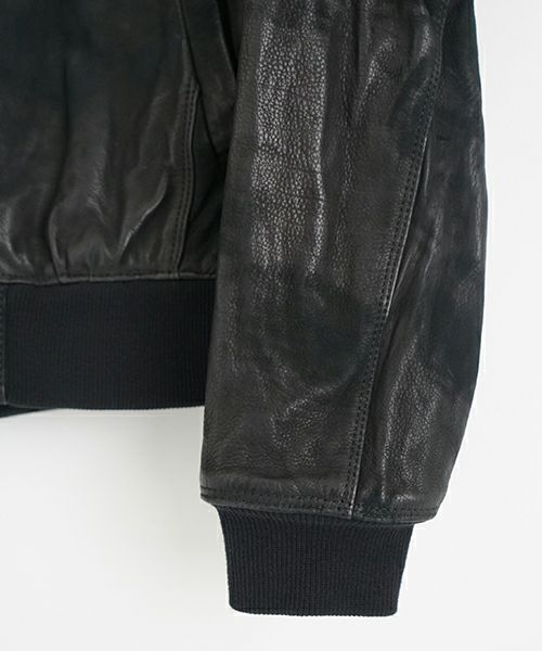 suzuki takayuki スズキタカユキ leather blouson[T002-07/black]