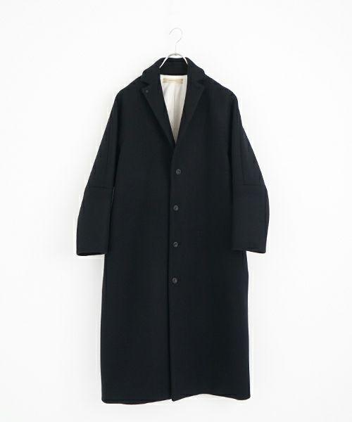 suzuki takayuki スズキタカユキ stand-fall-collar coatⅠ[A252-24/black]