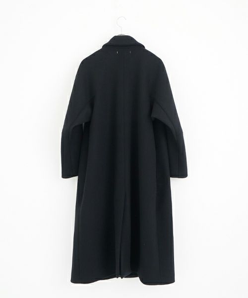 suzuki takayuki スズキタカユキ stand-fall-collar coatⅠ[A252-24/black]