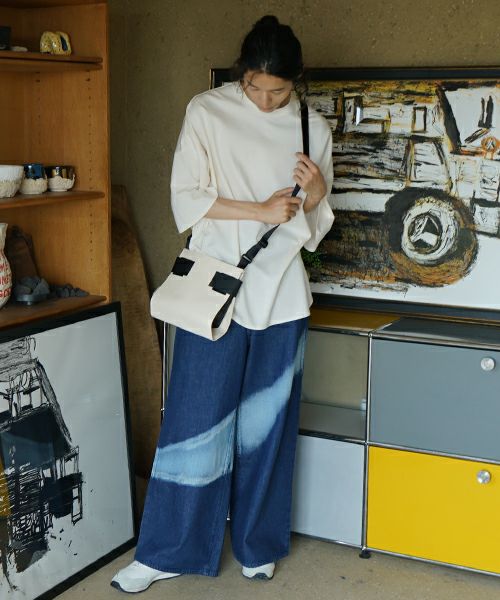macromauro  マクロマウロ WRAP BAG SHOULDER CANVAS S(NATURAL)