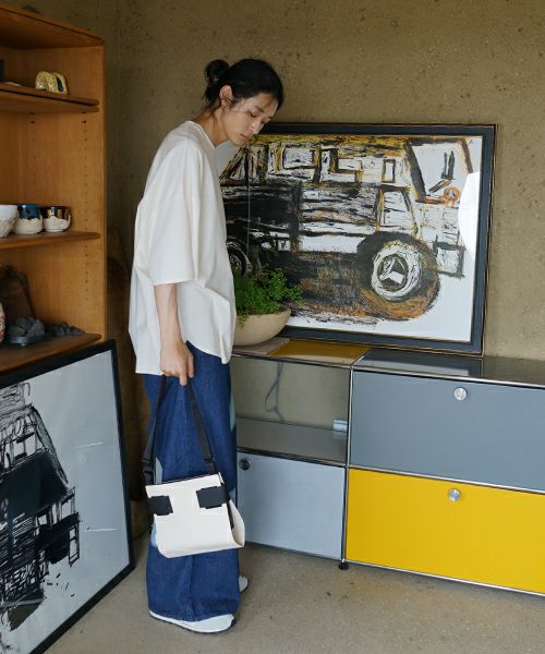 macromauro  マクロマウロ WRAP BAG SHOULDER CANVAS S(NATURAL)