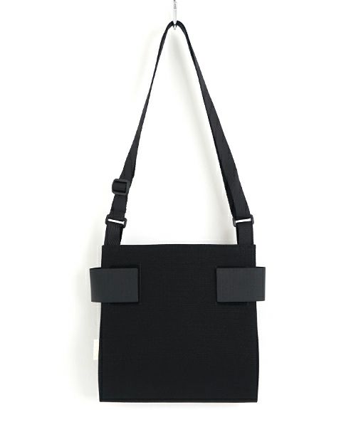 macromauro  マクロマウロ WRAP BAG SHOULDER CANVAS S(BLACK)