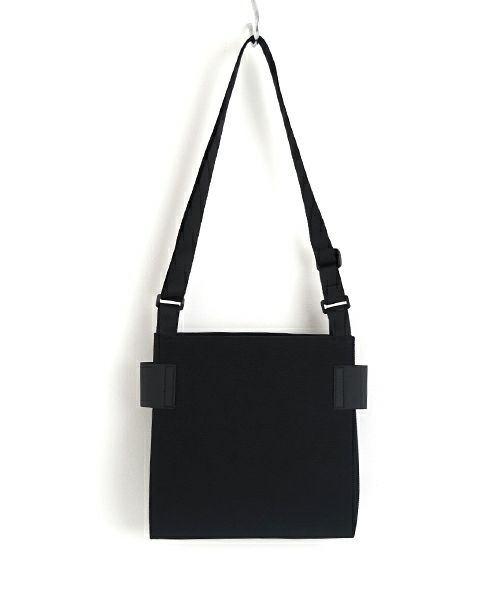 macromauro  マクロマウロ WRAP BAG SHOULDER CANVAS S(BLACK)
