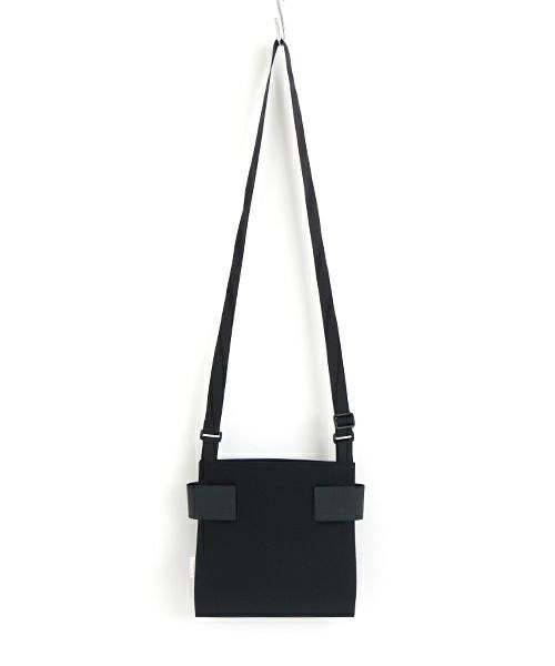 macromauro  マクロマウロ WRAP BAG SHOULDER CANVAS S(BLACK)