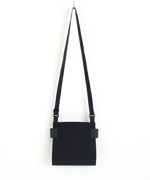 macromauro  マクロマウロ WRAP BAG SHOULDER CANVAS S(BLACK)