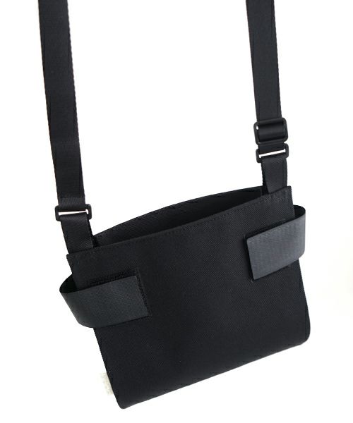 macromauro  マクロマウロ WRAP BAG SHOULDER CANVAS S(BLACK)