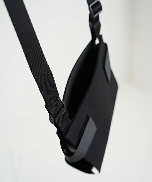 macromauro  マクロマウロ WRAP BAG SHOULDER CANVAS S(BLACK)