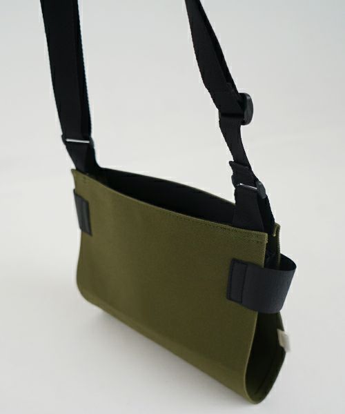 macromauro  マクロマウロ WRAP BAG SHOULDER CANVAS S(KHAKI)